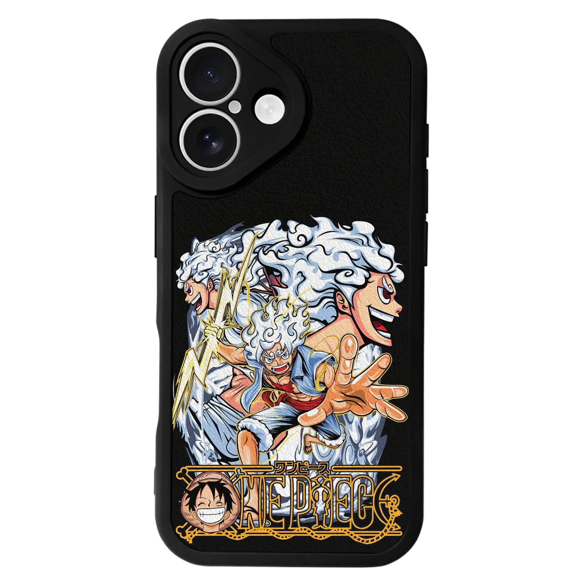 ワンピース グッズ モンキー・D・ルフィ - IPhone 16シリーズ対応 ・ シリコンスマホケース ・ レザー調 ・ 高精度フィット ・ 耐衝撃 ・ ワイヤレス充電対応 ・ 精密カット